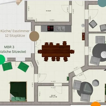 165m2 Downtown Family 5br, 3bath, Kids Room, 11min Alexanderplatz アパート